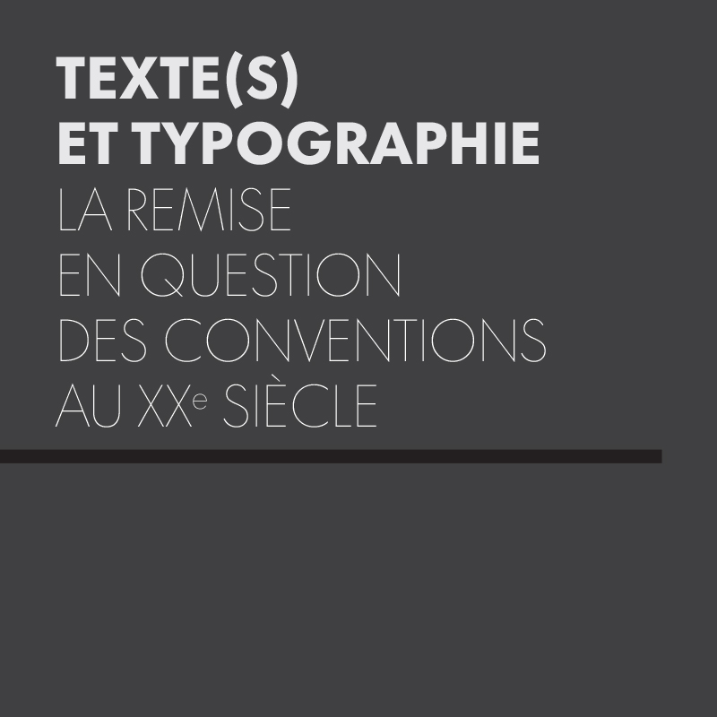 Textes et typographie